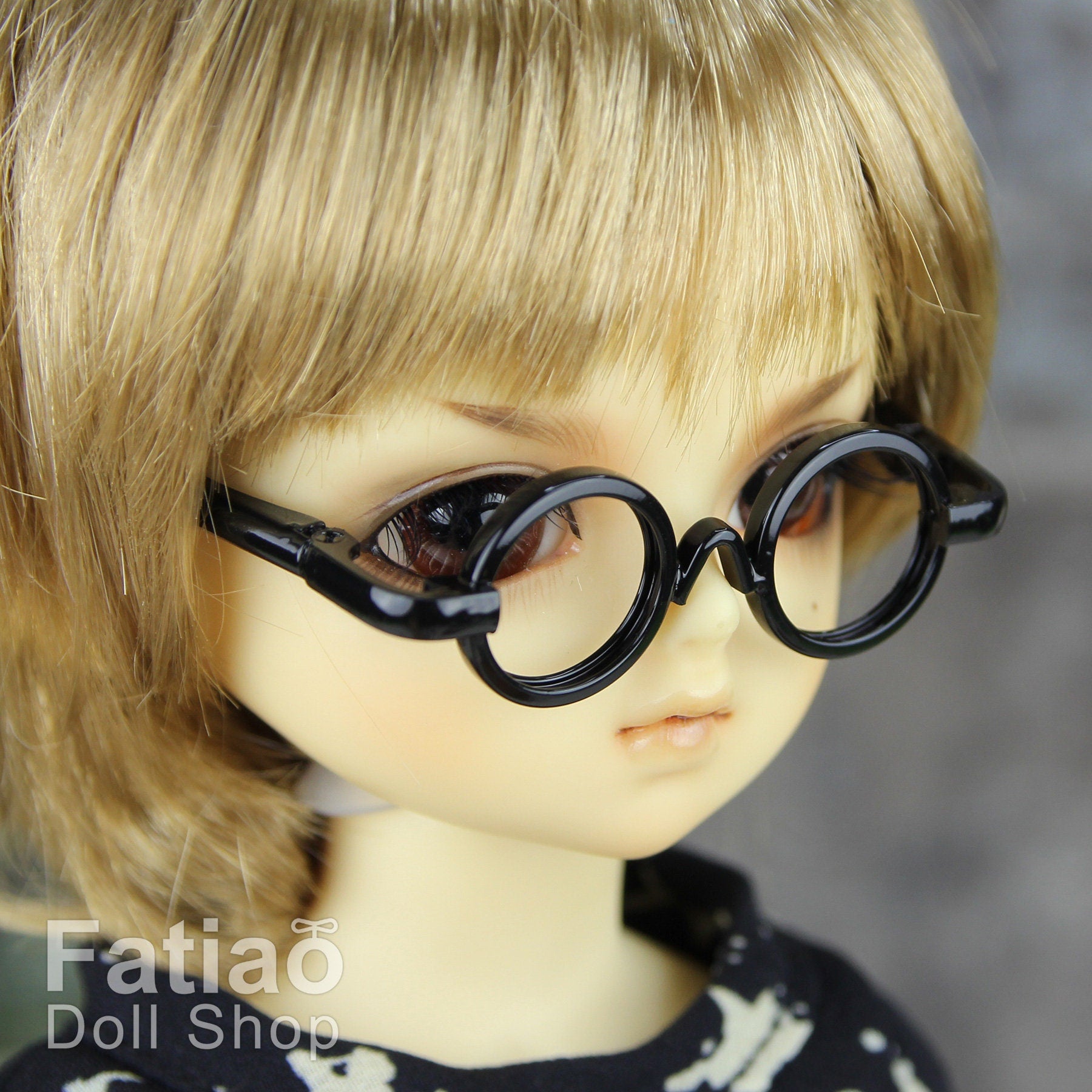New fashion Full-Rim Dolls round Glasses fit 1/6 BJD YOSD size