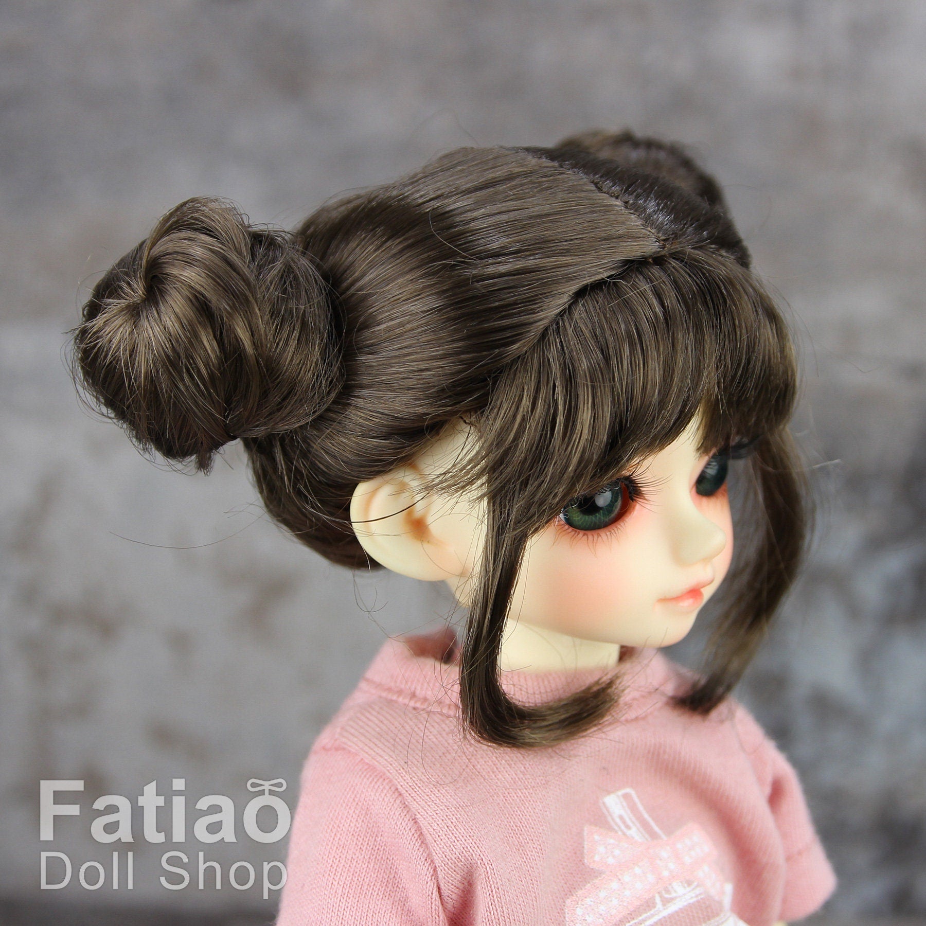 Fatiao - New Dollfie Yo-SD 1/6 BJD - Dolls Wig 6-7 inch - umber