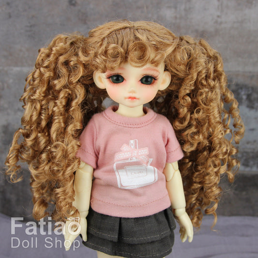 Fatiao - New Dolls Wig Dollfie Yo-SD 1/6 BJD 6-7" size Ocher