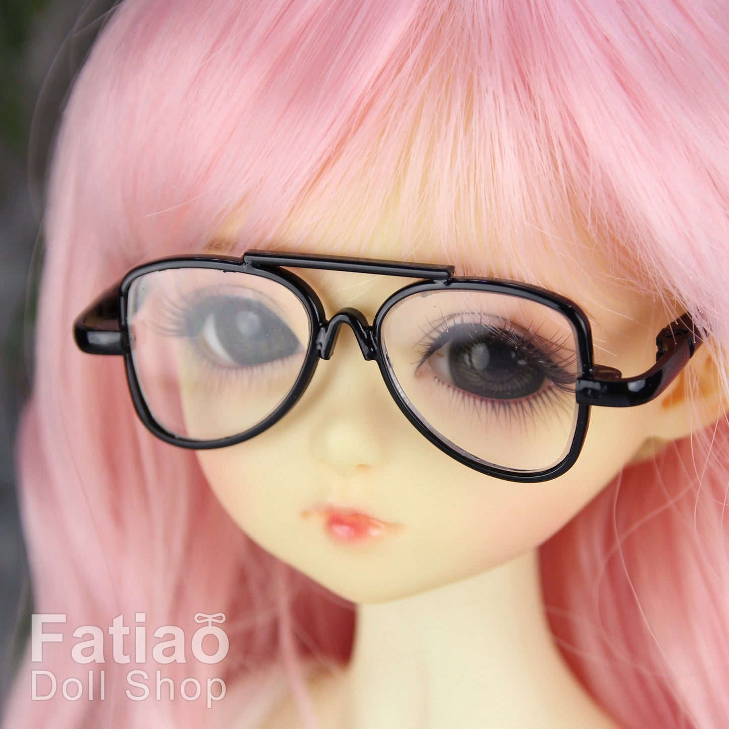 New fashion Dolls Round frame glasses fit 1/4 BJD MSD mini Super Dollfie - Black