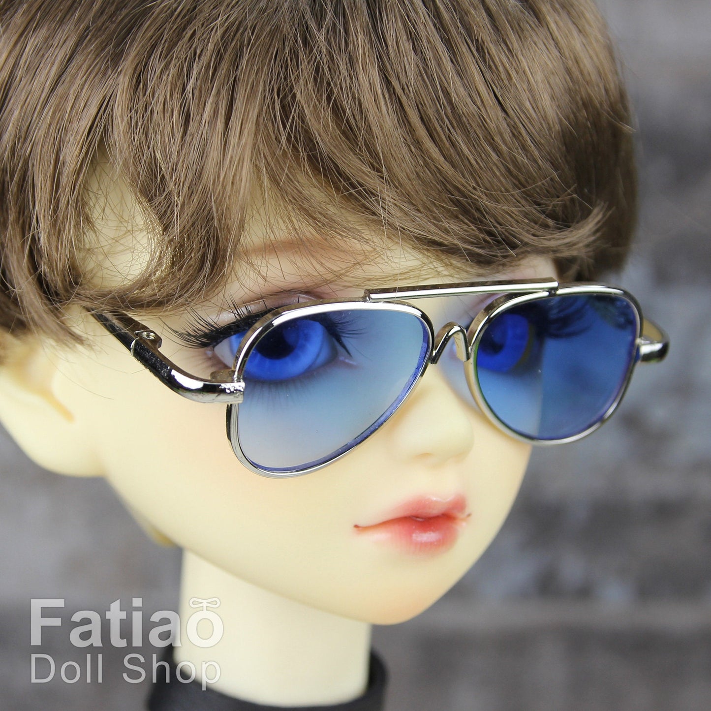 New fashion Dolls Sun Glasses fit 1/3 BJD SD Super Dollfie Silver Blue
