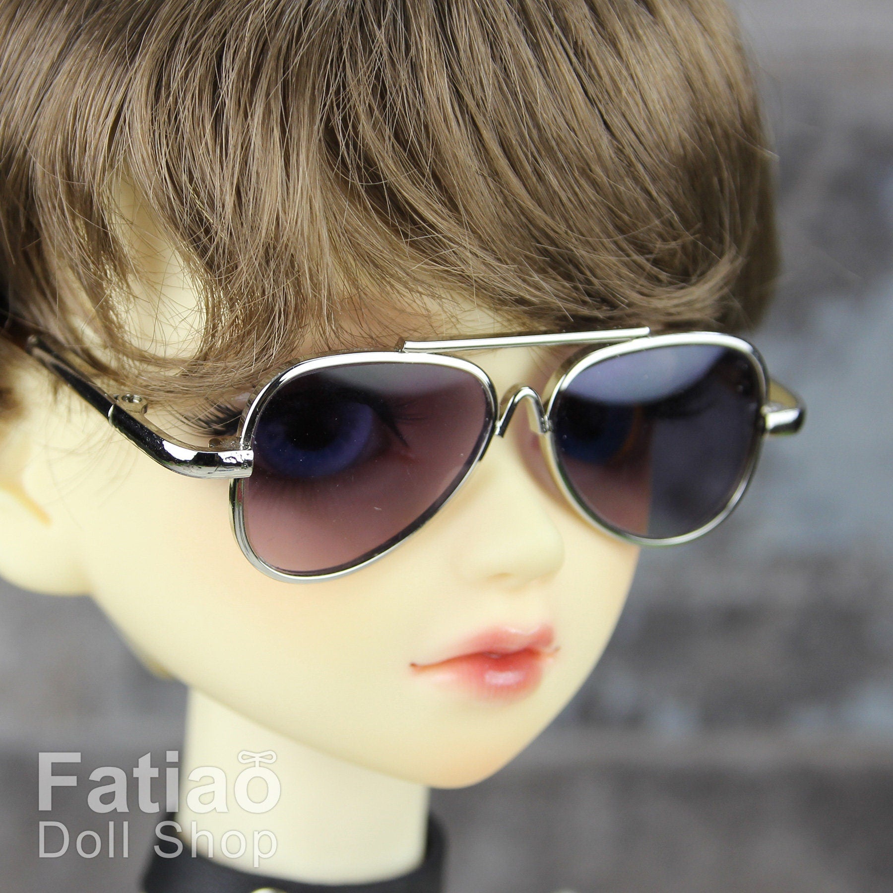 New fashion Dolls Sun Glasses fit 1/3 BJD SD Super Dollfie Silver