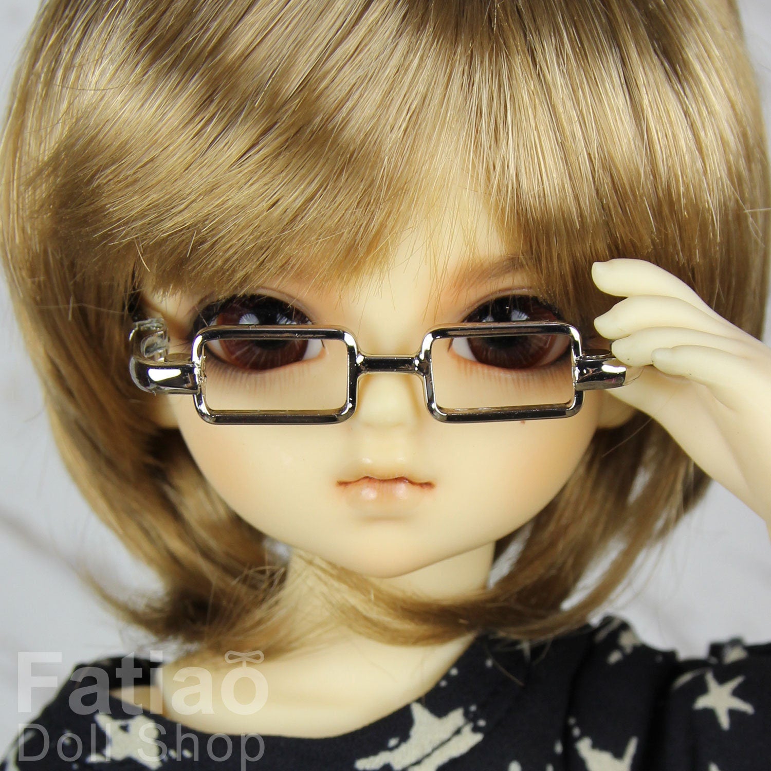 New fashion Full-Rim Dolls rectangle Glasses fit 1/6 BJD YOSD size