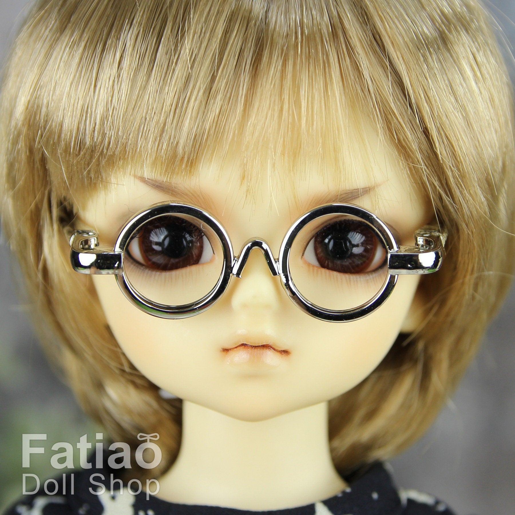 New fashion Full-Rim Dolls round Glasses fit 1/6 BJD YOSD size