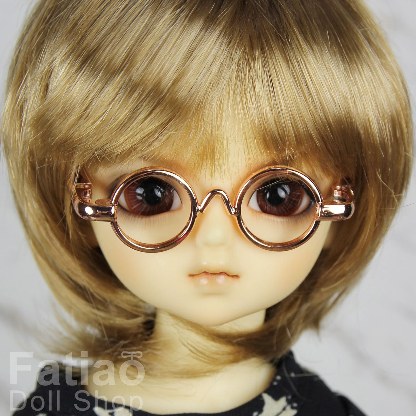 New fashion Full-Rim Dolls round Glasses fit 1/6 BJD YOSD size
