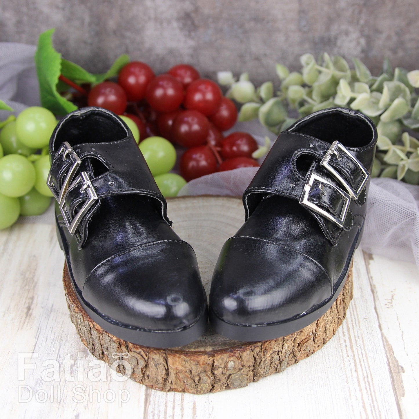 Fatiao - 17SD Uncle BJD Supper dollfie Dolls Shoes - Black (Size 9.5cm)