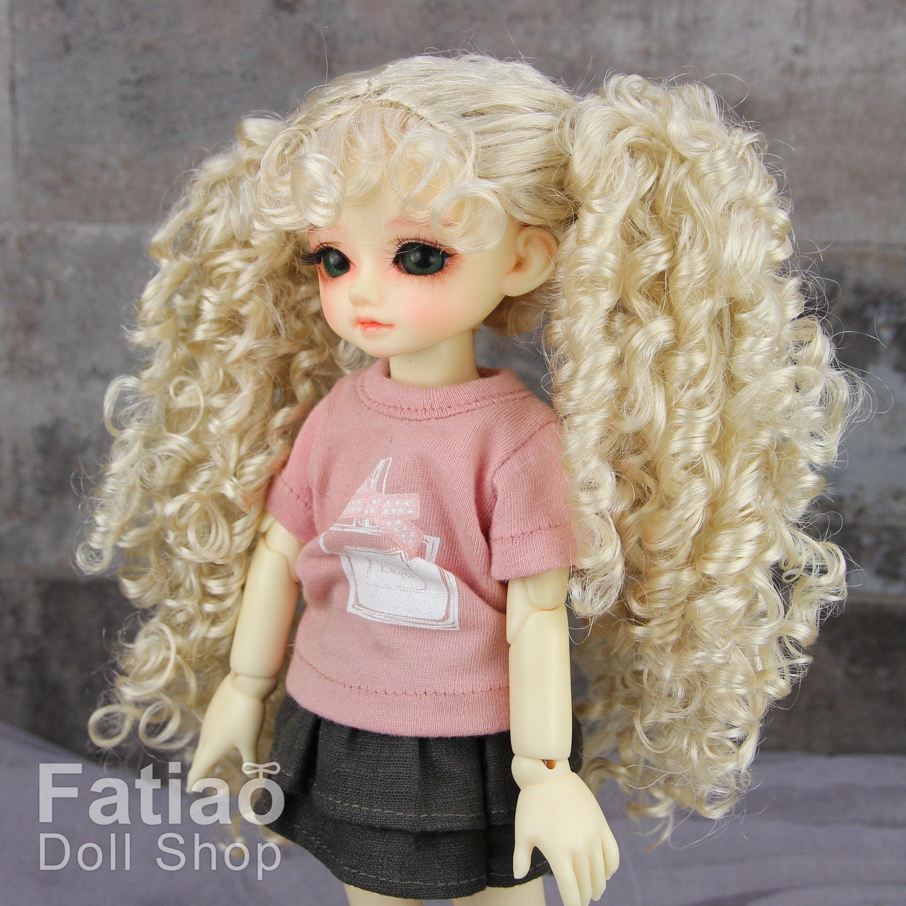 Fatiao - New Dolls Wig Dollfie Yo-SD 1/6 BJD 6-7" size Blonde