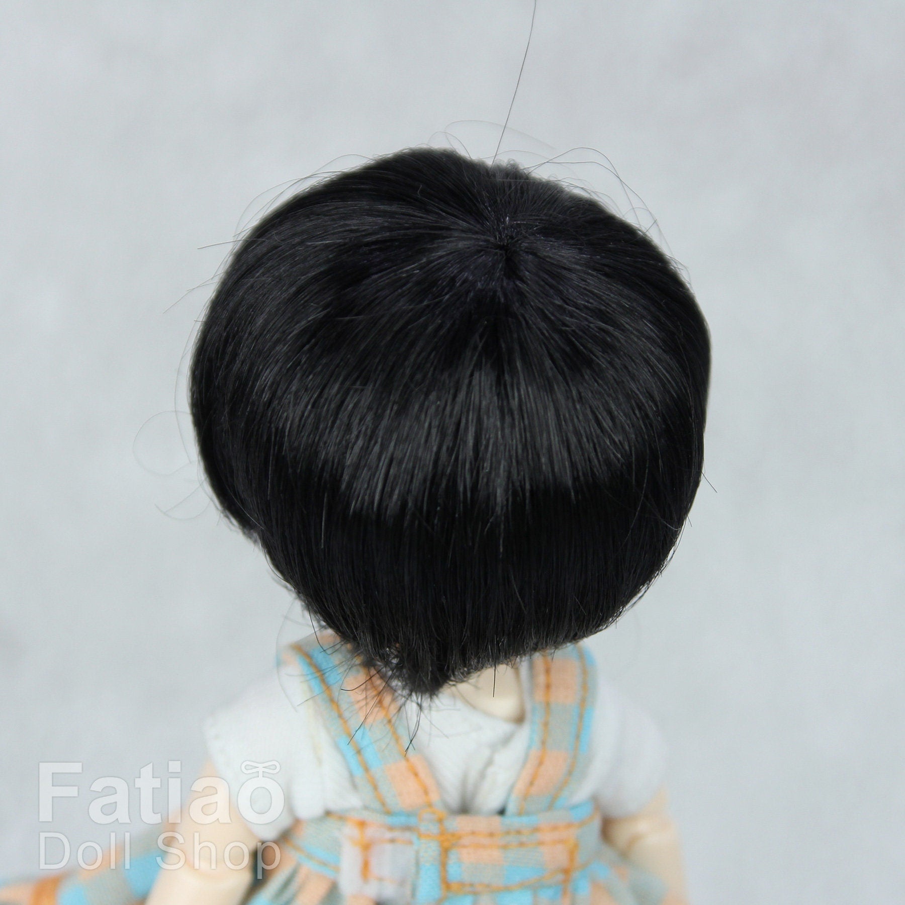 Fatiao - New BJD Dollfie pukipuki BF Pocket 3-4" Doll Wig - Black
