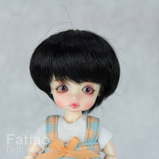 Fatiao - New BJD Dollfie pukipuki BF Pocket 3-4" Doll Wig - Black