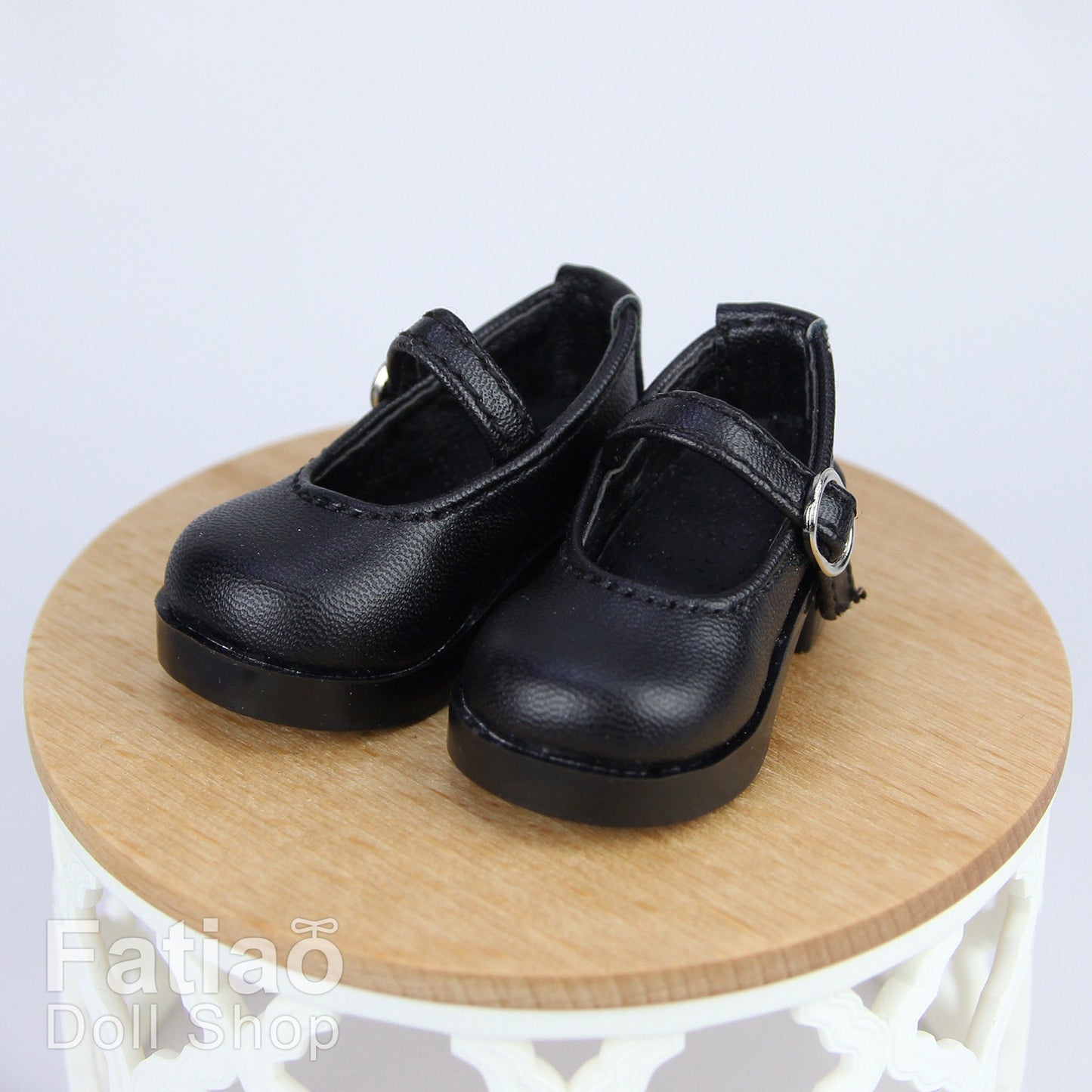 Fatiao - New Dollfie Yo-SD 1/6 BJD Doll High Heeled Shoes - Black (Size 4.5cm)