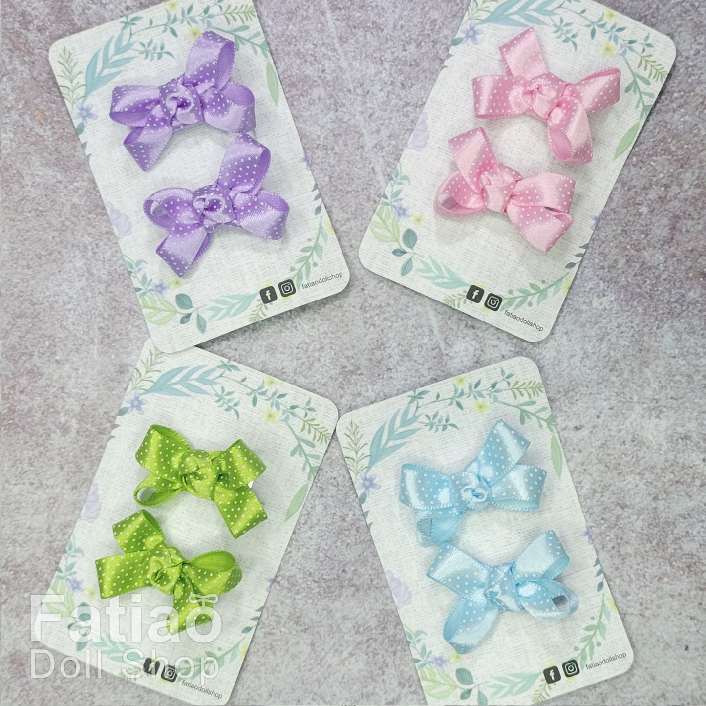 Dolls BJD Ribbon Hair Clip - Fatiao handmade