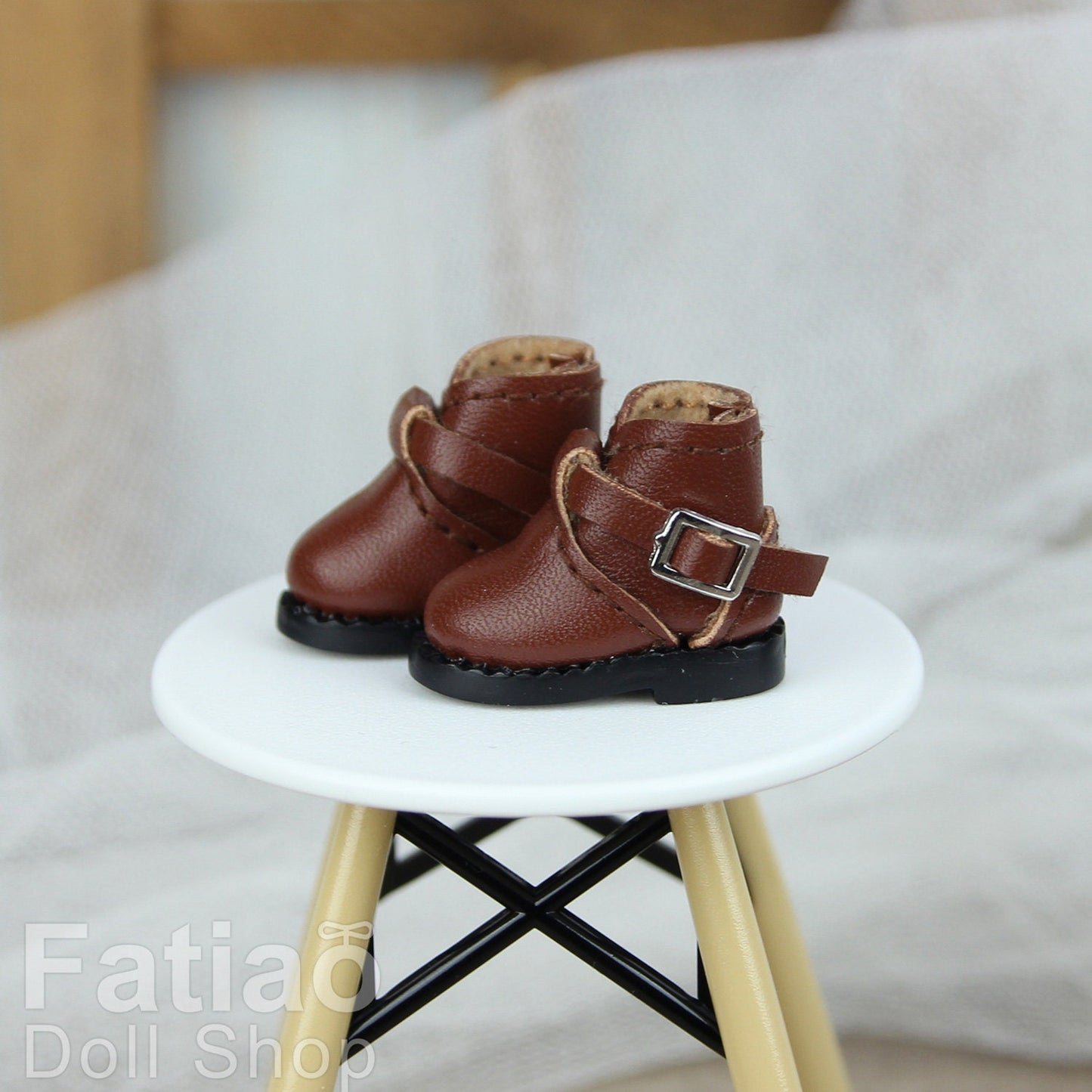 Fatiao - New MiddleBlythe Pukipuki OB11 Obitsu 11 nendoroid 1/12 BJD Dolls Boots Shoes (Size 2.2cm)
