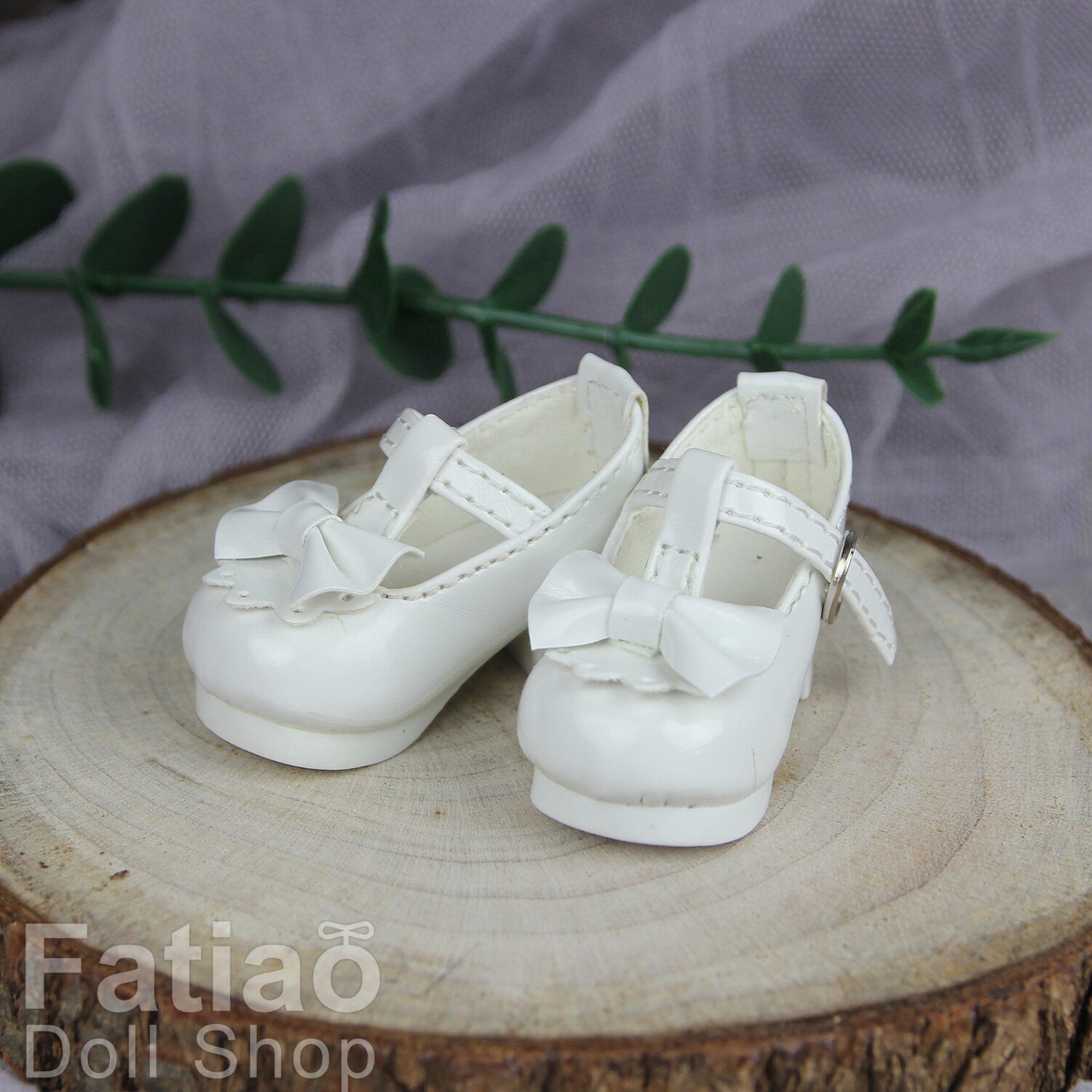 Fatiao - New Dollfie Yo-SD 1/6 BJD Doll High Heeled Shoes - White (Size 4.5cm)