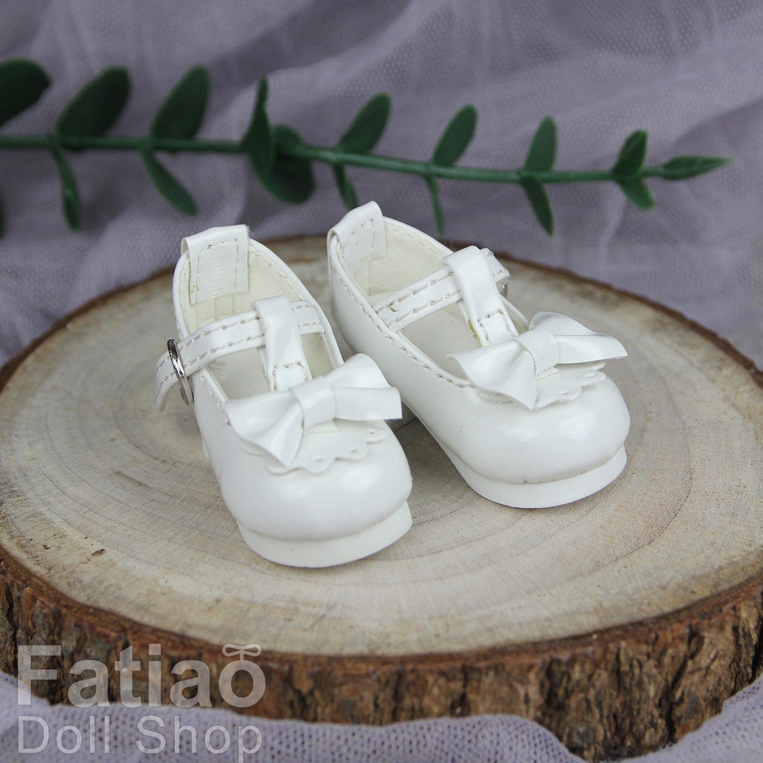 Fatiao - New Dollfie Yo-SD 1/6 BJD Doll High Heeled Shoes - White (Size 4.5cm)