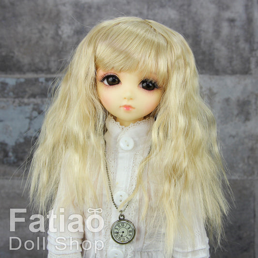 Fatiao - New Dollfie MSD Kaye Wiggs 1/4 BJD Size 7-8 inch Dolls Wig - Cream gold