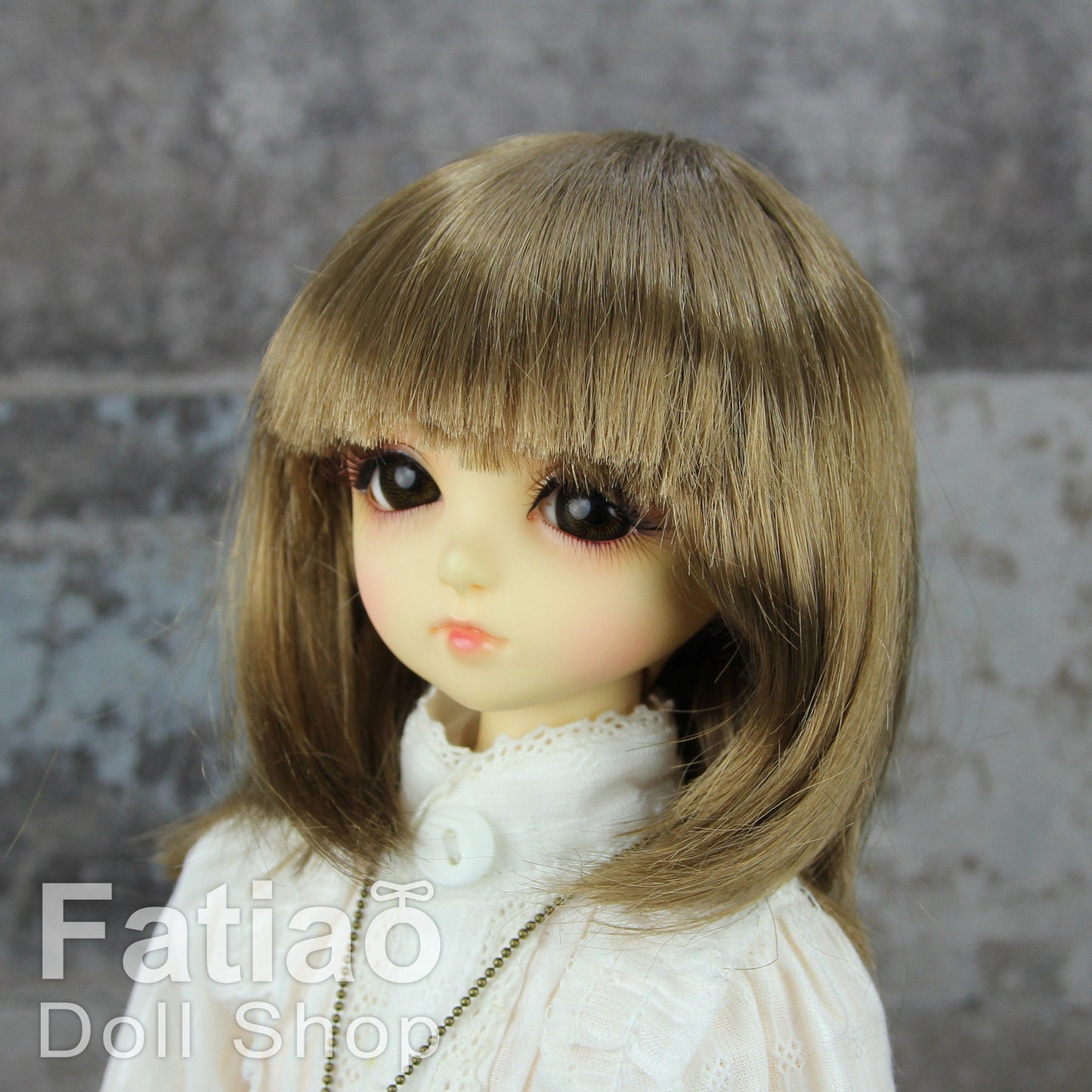 Fatiao - New Dollfie MSD Kaye Wiggs 1/4 BJD Size 7-8 inch - Latte Dolls Wig