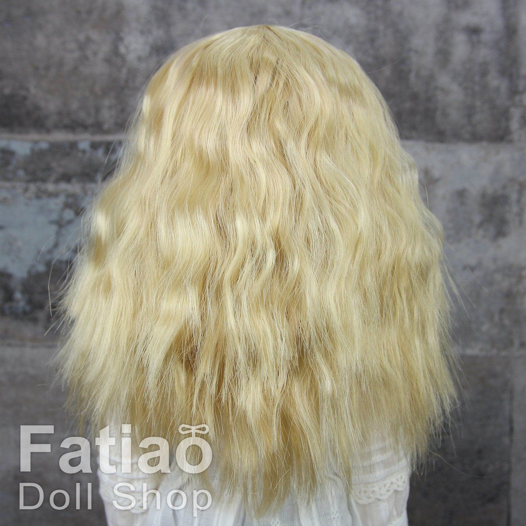Fatiao - New Dollfie MSD Kaye Wiggs 1/4 BJD Size 7-8 inch Dolls Wig - Cream gold