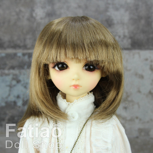 Fatiao - New Dollfie MSD Kaye Wiggs 1/4 BJD Size 7-8 inch - Latte Dolls Wig