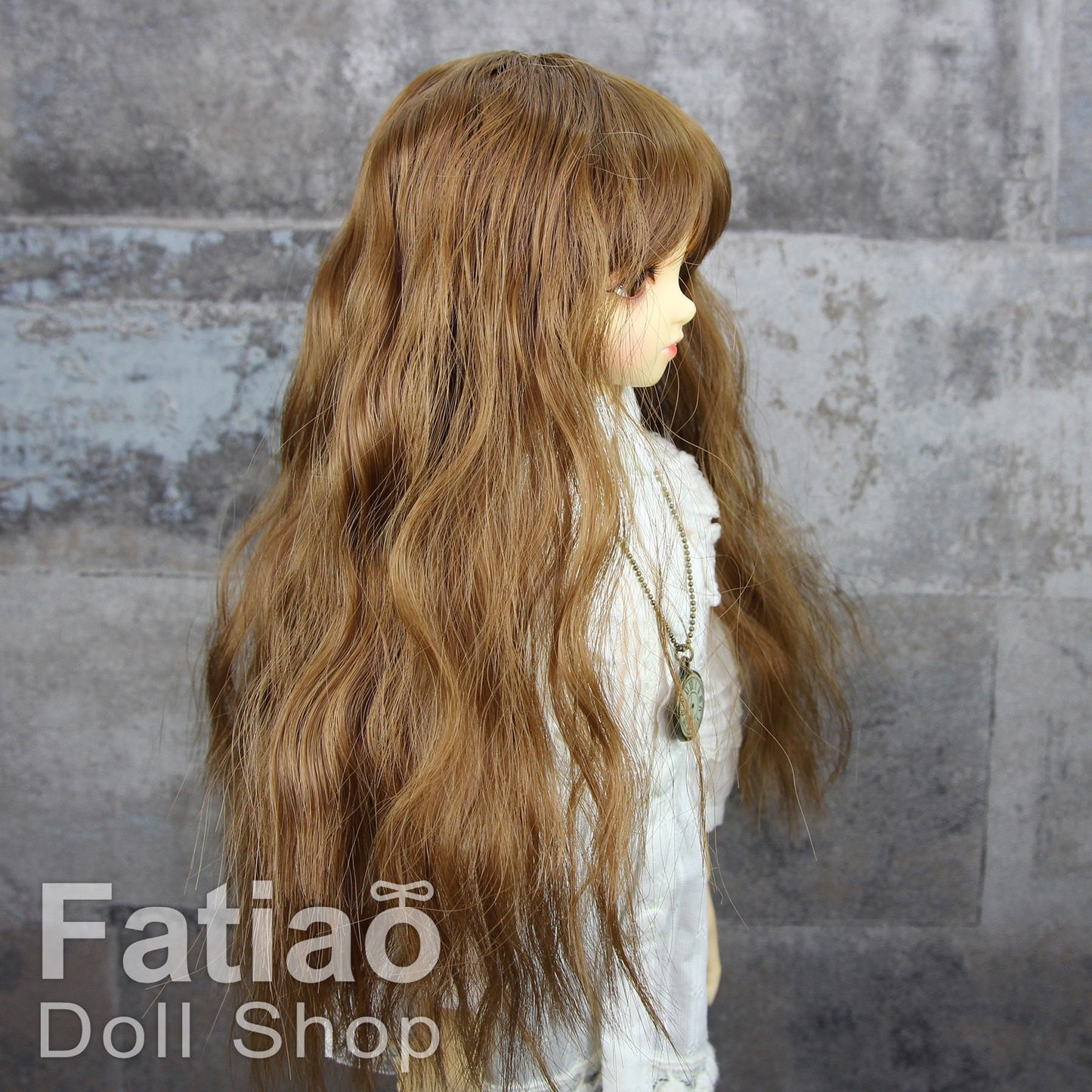 Fatiao - New Dollfie MSD Kaye Wiggs 1/4 BJD Size 7-8 inch Dolls Curls Wig Brown