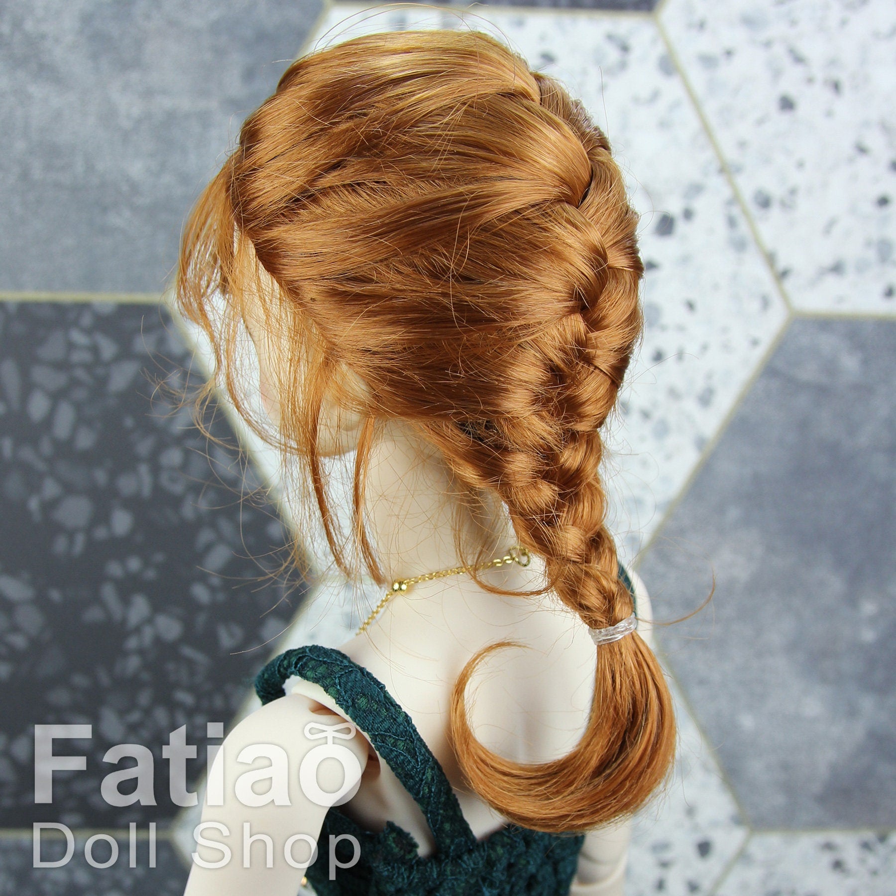 Fatiao - New Dollfie SD 1/3 BJD Dolls Wig size 8-9" - Caramel
