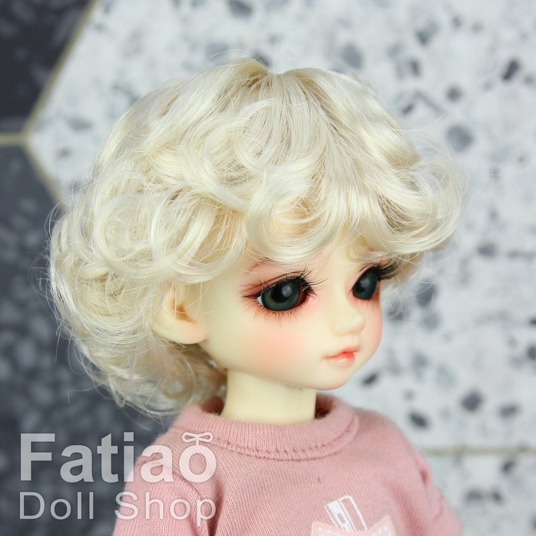 Fatiao - New Dolls Wig Dollfie Yo-SD 1/6 BJD 6-7" size Blonde