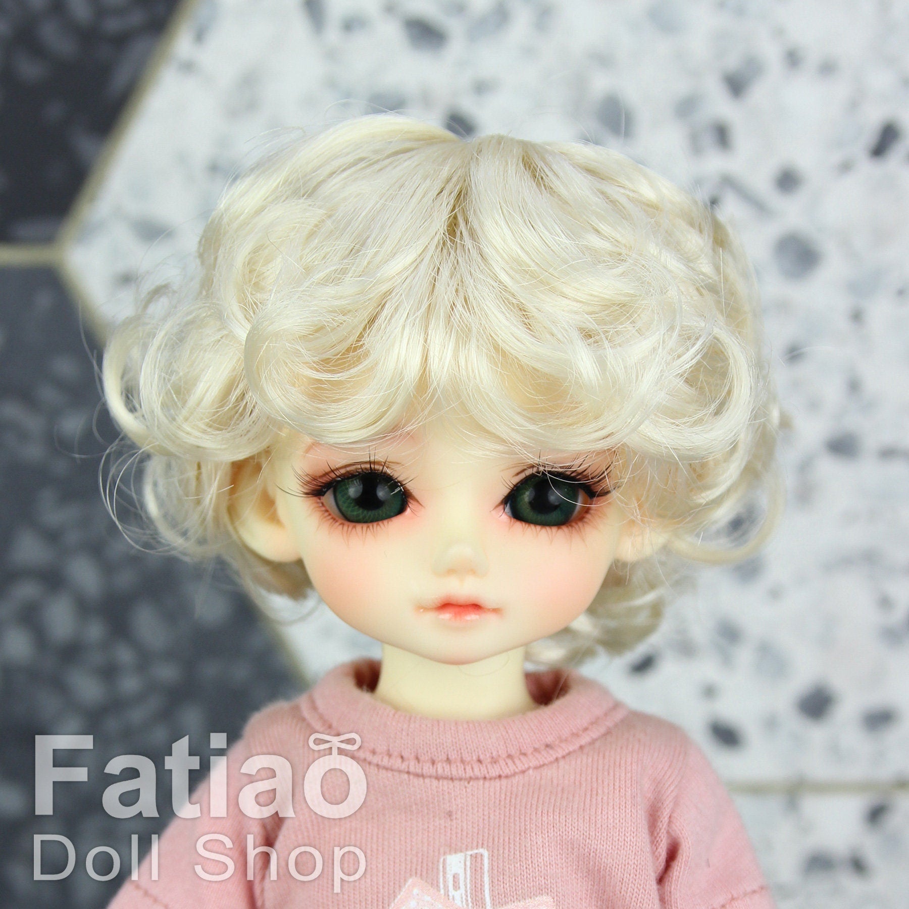 Fatiao - New Dolls Wig Dollfie Yo-SD 1/6 BJD 6-7" size Blonde