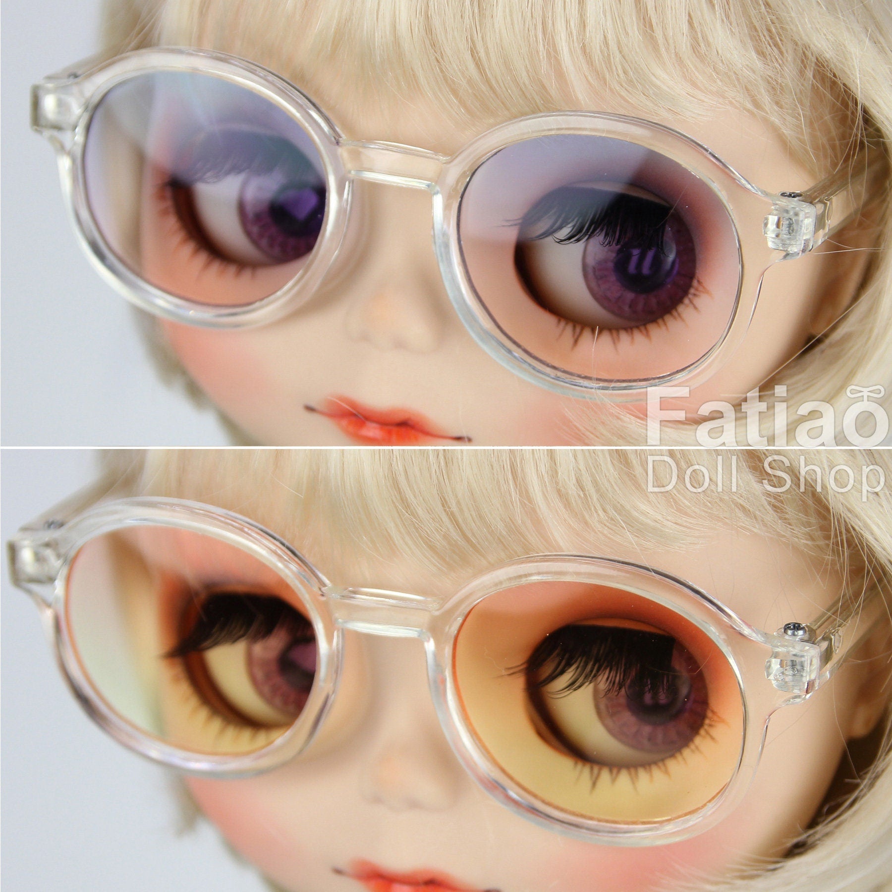 New fashion Full-Rim Dolls Plastic Glasses for Blythe