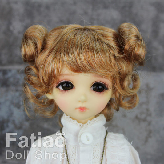 Fatiao - New Dollfie MSD Kaye Wiggs 1/4 BJD Size 7-8 inch Dolls Wig orange brown