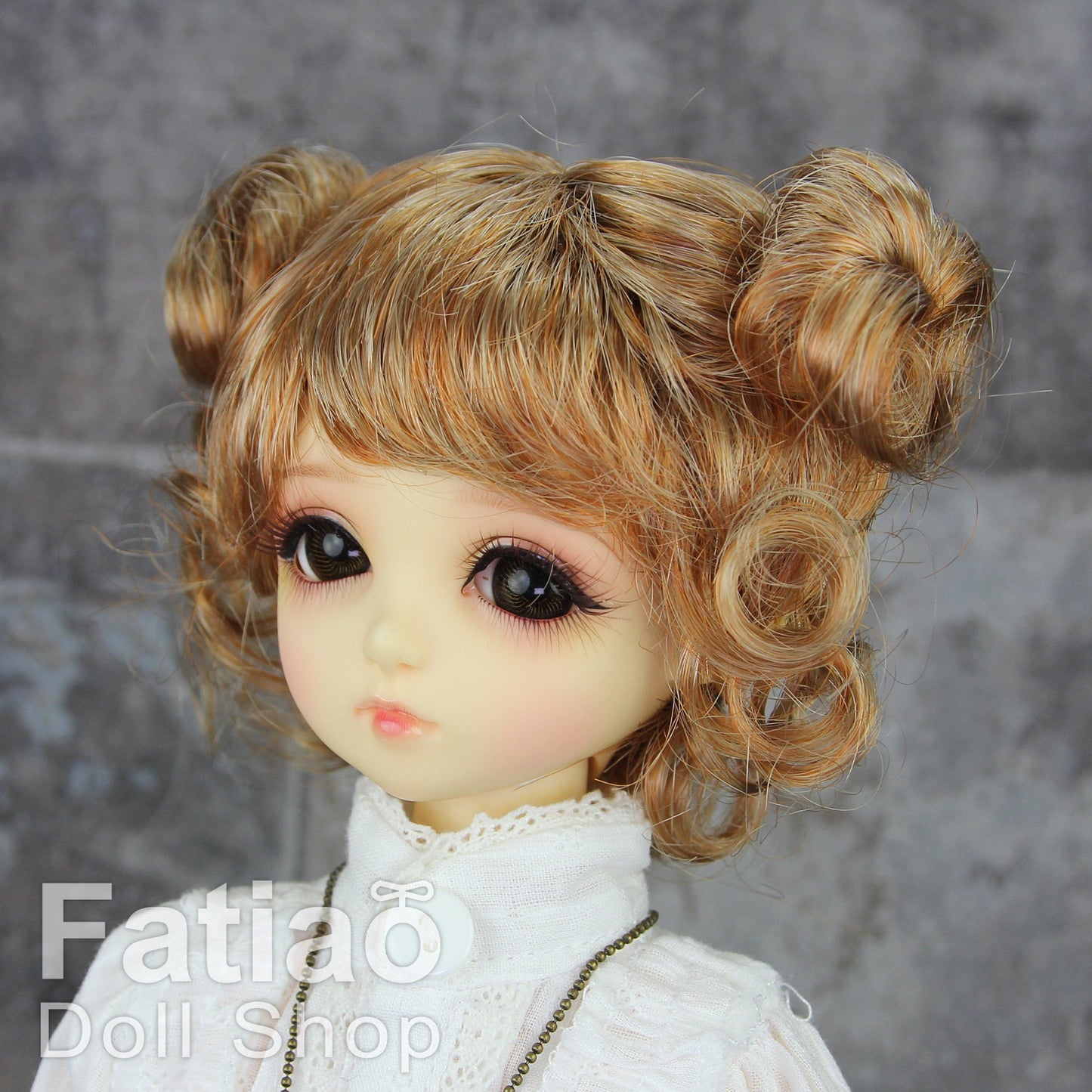 Fatiao - New Dollfie MSD Kaye Wiggs 1/4 BJD Size 7-8 inch Dolls Wig orange brown