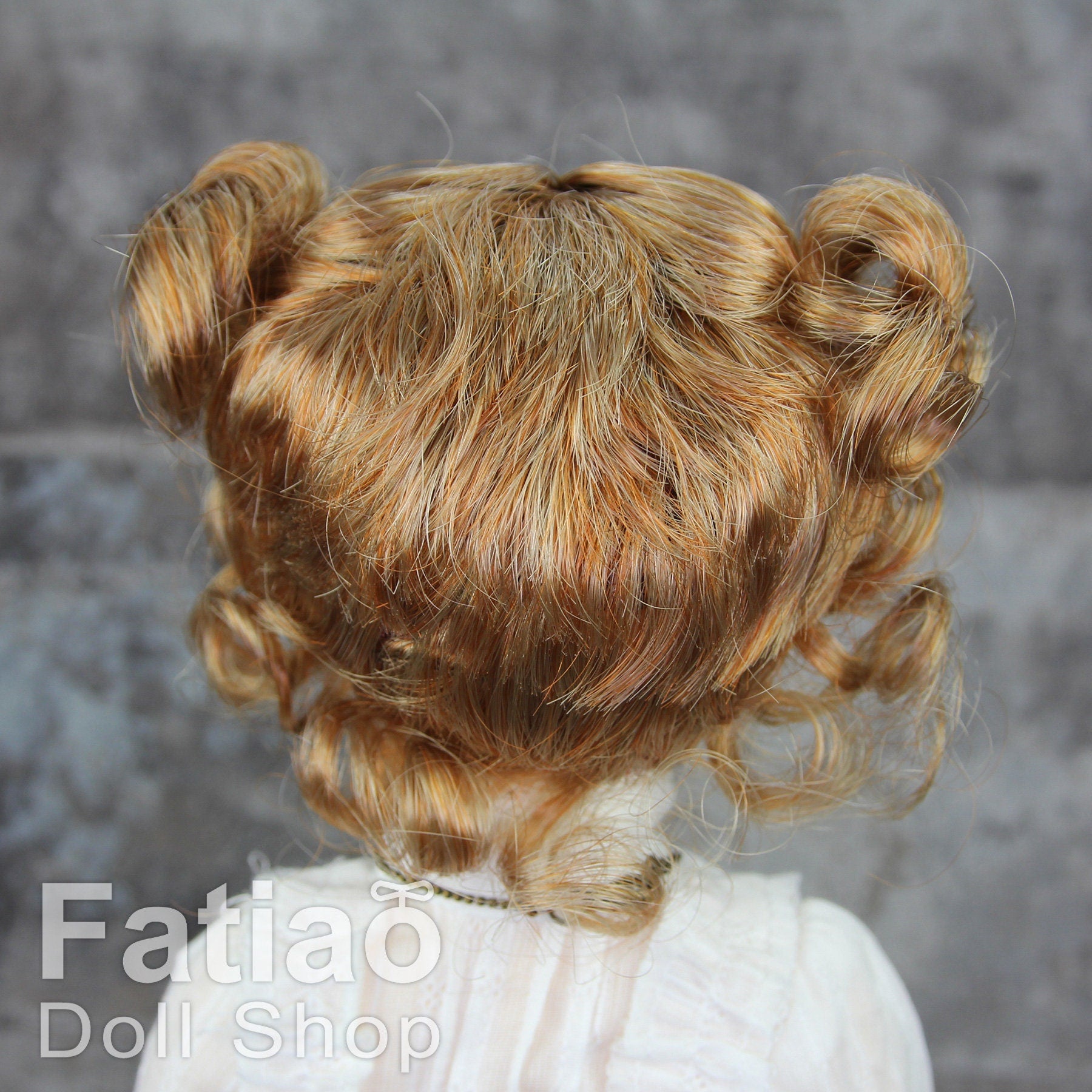 Fatiao - New Dollfie MSD Kaye Wiggs 1/4 BJD Size 7-8 inch Dolls Wig orange brown
