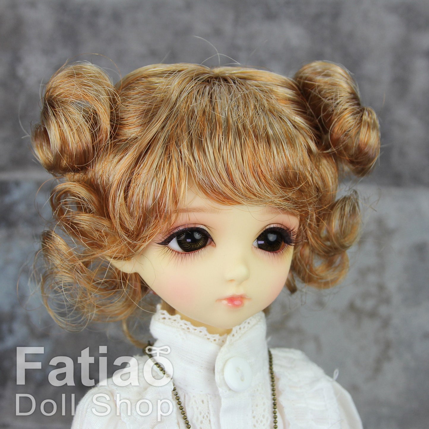 Fatiao - New Dollfie MSD Kaye Wiggs 1/4 BJD Size 7-8 inch Dolls Wig orange brown
