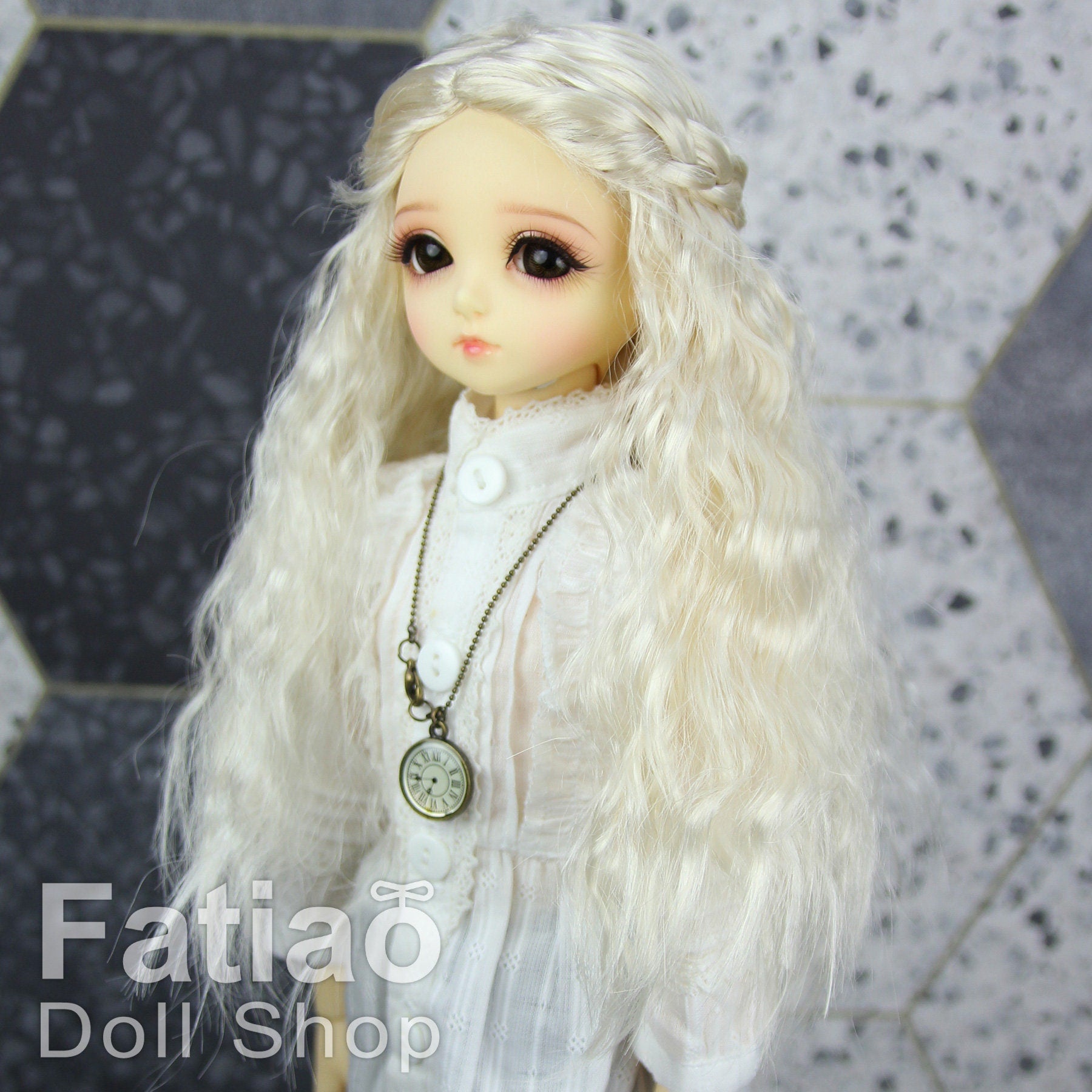 Fatiao - New Dollfie MSD Kaye Wiggs 1/4 BJD Size 7-8 inch - Blonde Dolls Wig