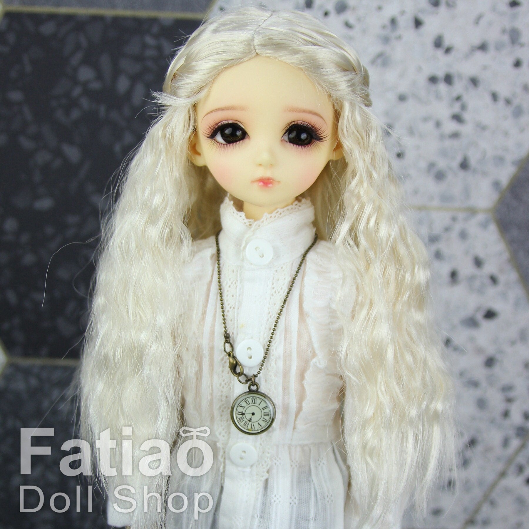 Fatiao - New Dollfie MSD Kaye Wiggs 1/4 BJD Size 7-8 inch - Blonde Dolls Wig