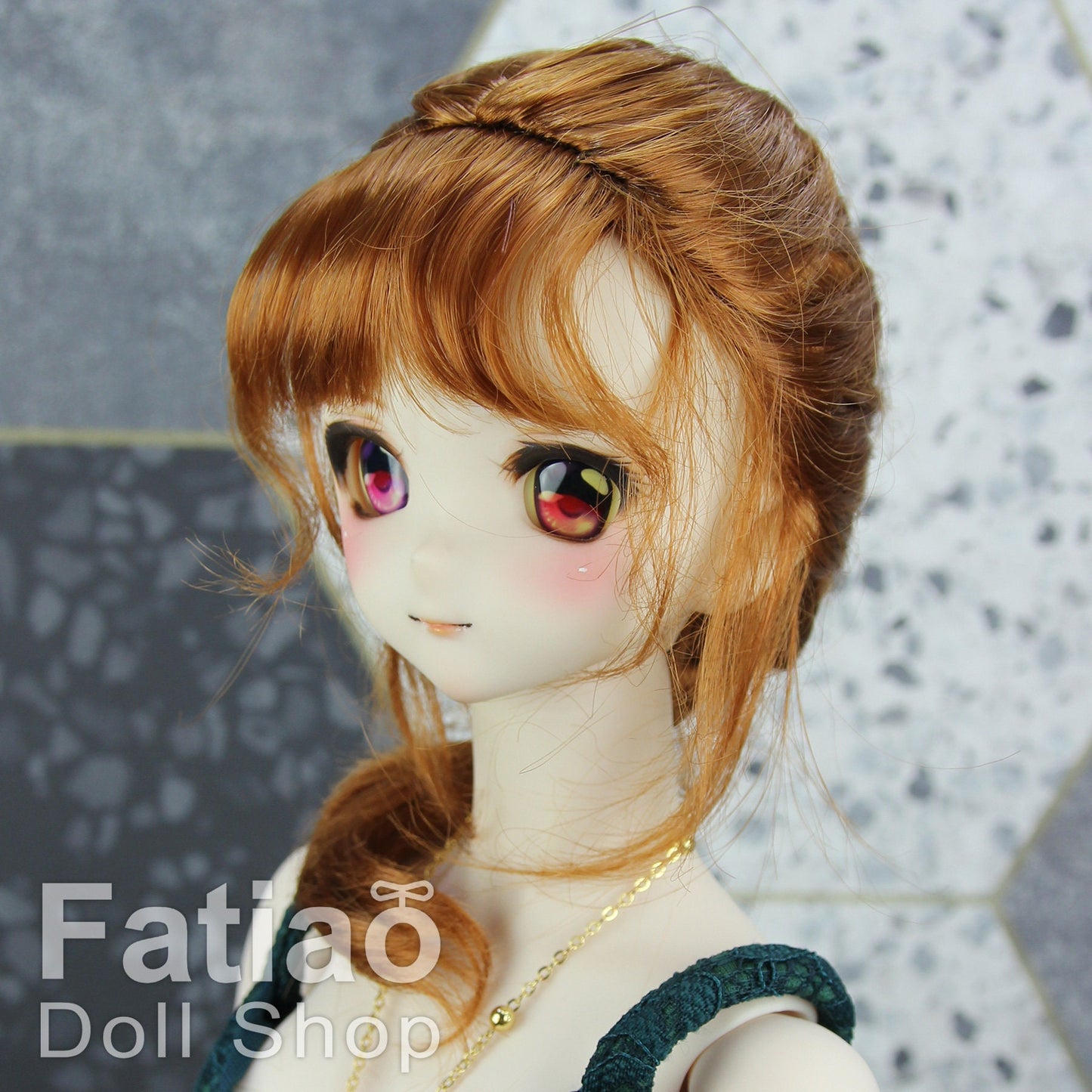 Fatiao - New Dollfie SD 1/3 BJD Dolls Wig size 8-9" - Caramel