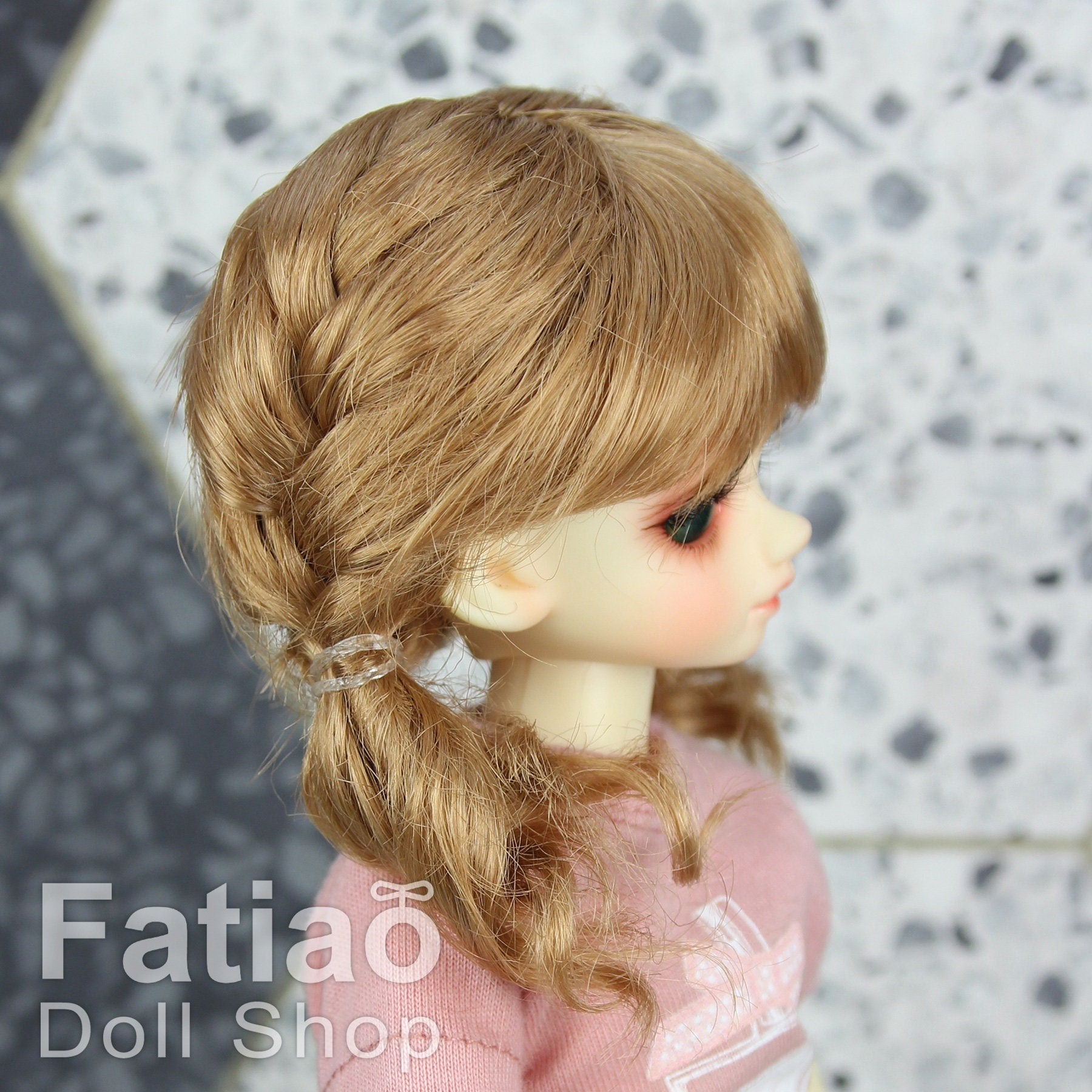 Fatiao - New Dollfie Yo-SD 1/6 BJD - Dolls Wig 6-7 inch - Ocher