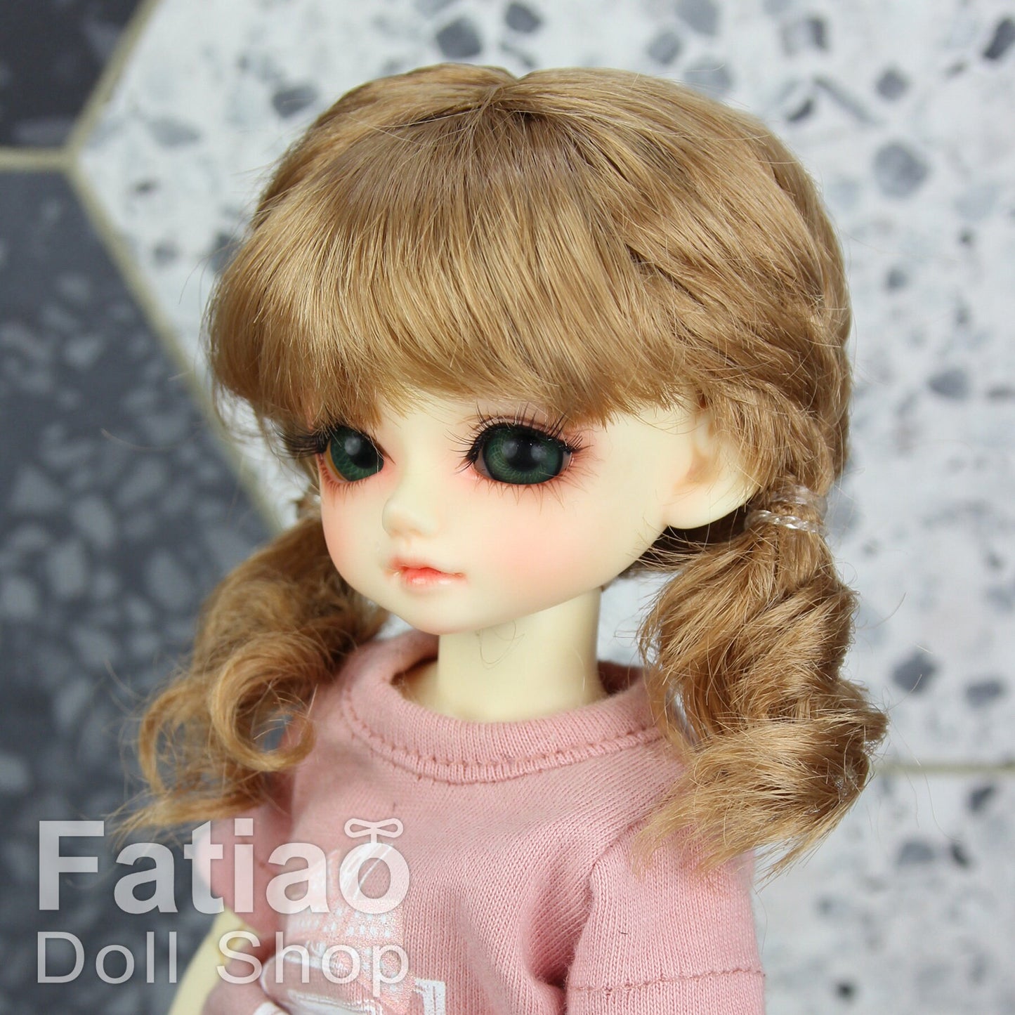 Fatiao - New Dollfie Yo-SD 1/6 BJD - Dolls Wig 6-7 inch - Ocher