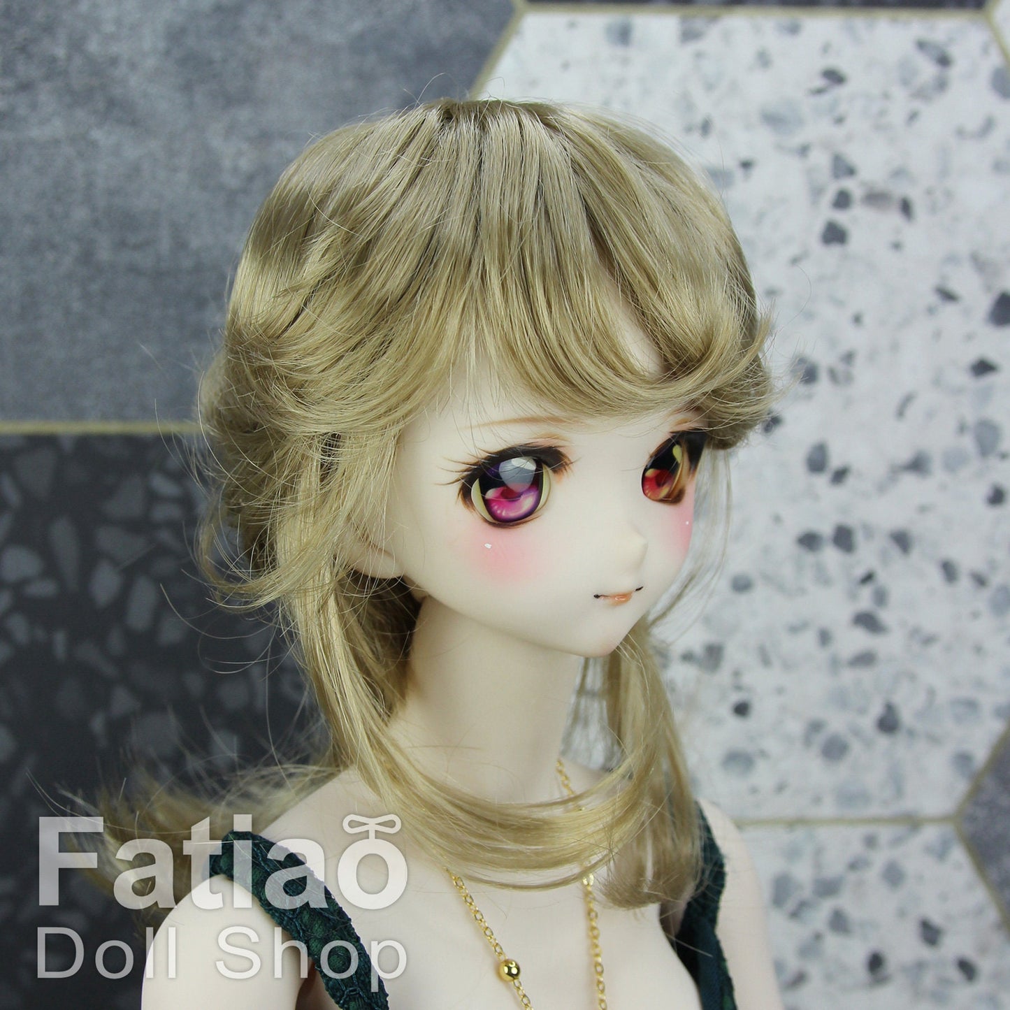 Fatiao - New Dollfie SD 1/3 BJD Dolls Wig size 8-9" - baby Brown