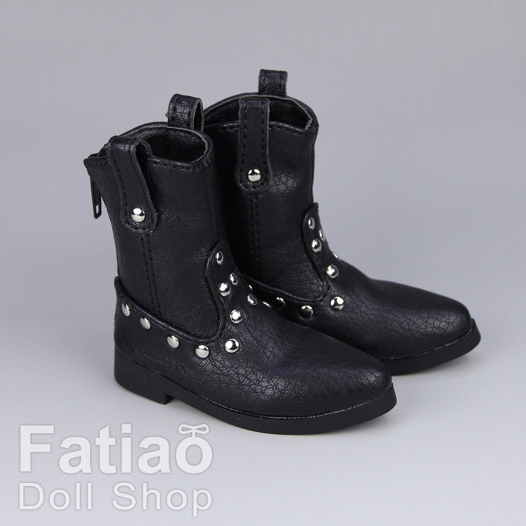 Fatiao - New 1/4 BJD dollfie MSD Cool Dolls Boots Shoes Black