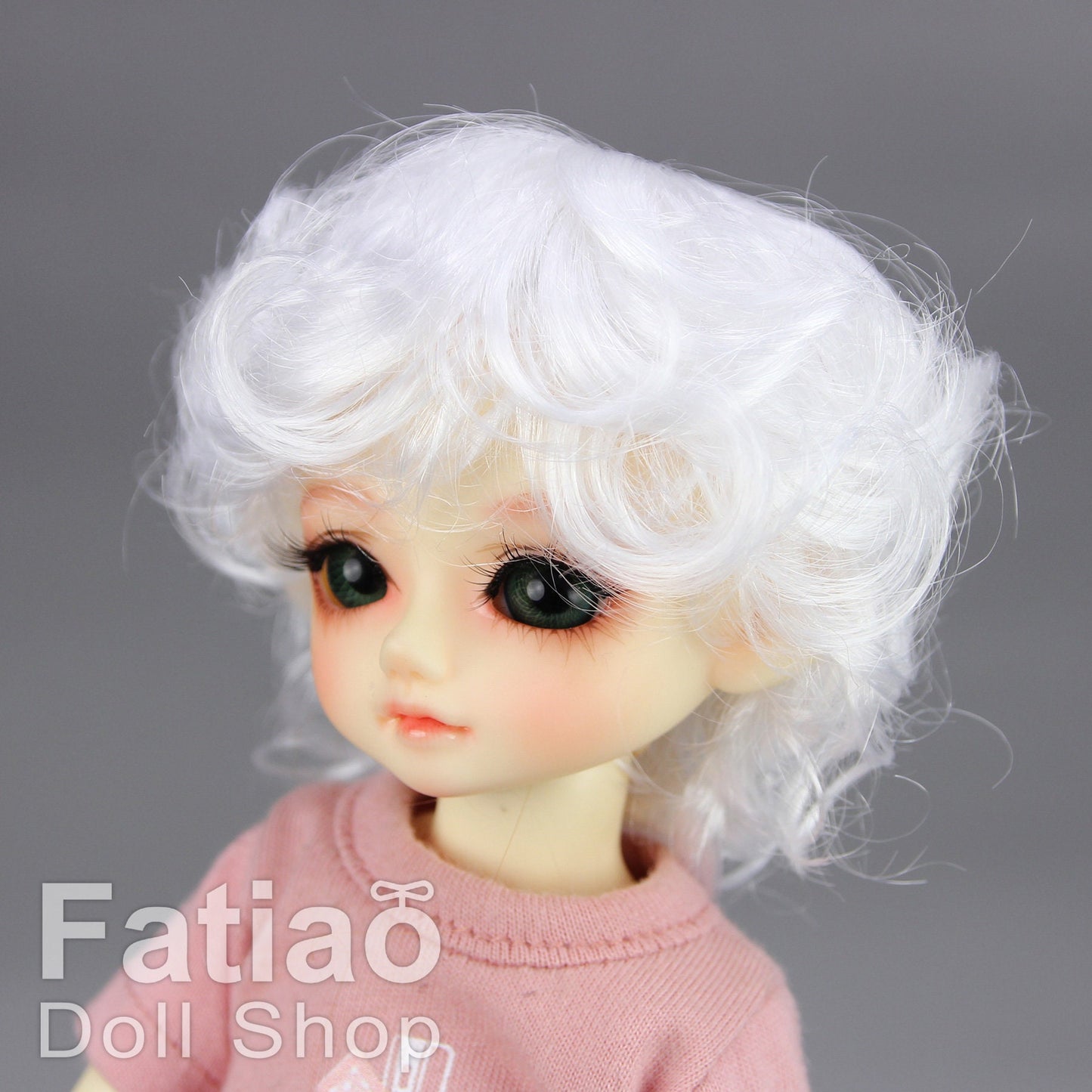 Fatiao - New Dollfie Yo-SD 1/6 BJD - Dolls Wig 6-7 inch - White