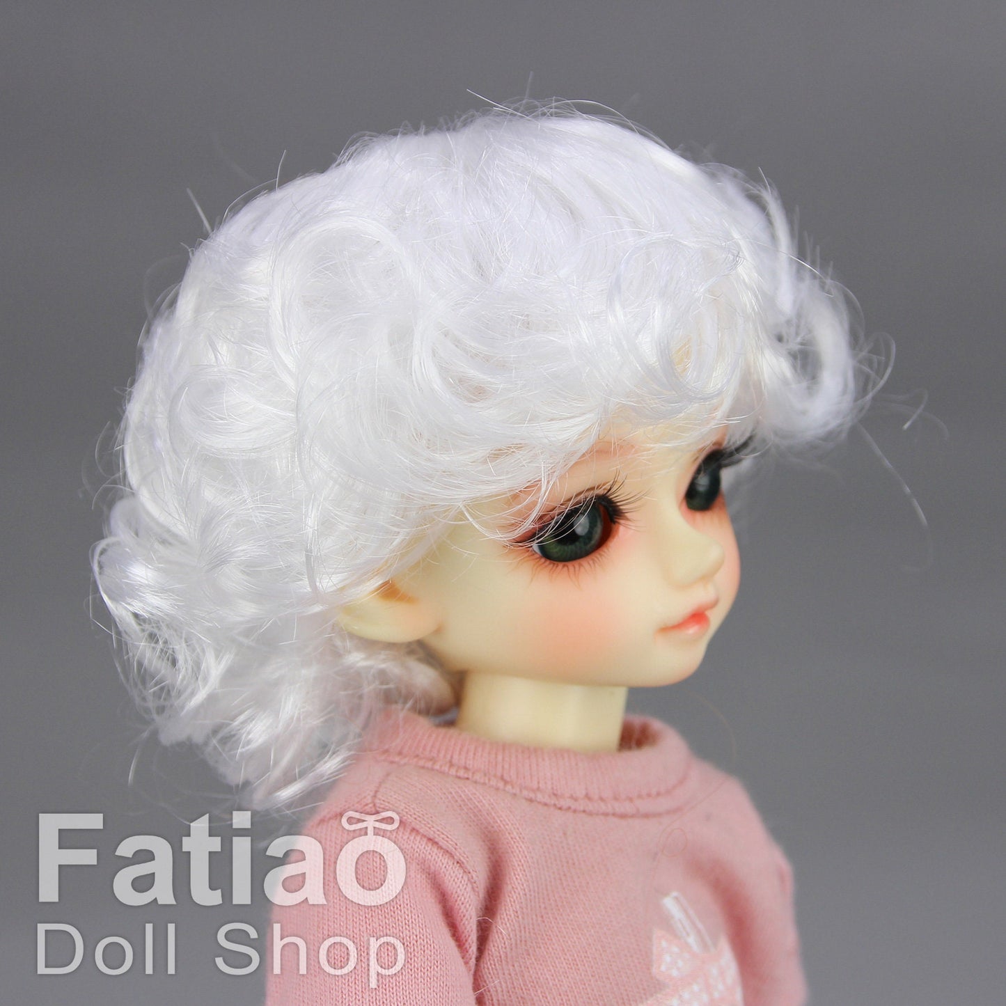 Fatiao - New Dollfie Yo-SD 1/6 BJD - Dolls Wig 6-7 inch - White