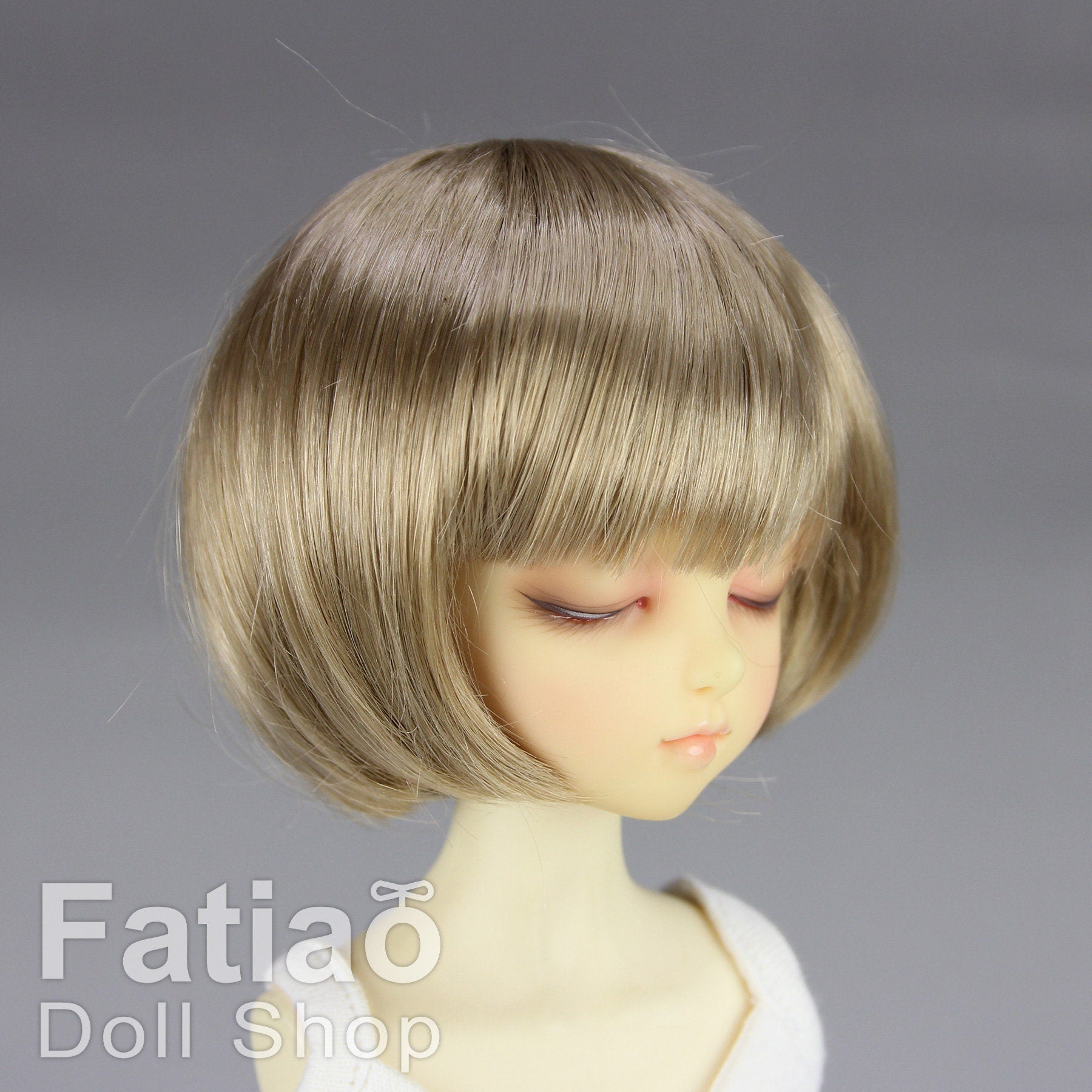 Fatiao - New Dollfie MSD Kaye Wiggs 1/4 BJD Size 7-8 inch - Baby Brown Dolls Wig