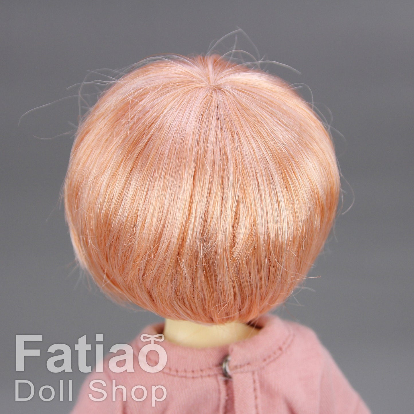 Fatiao - New Dolls Wig Dollfie Yo-SD 1/6 BJD 6-7" size - Pink orange