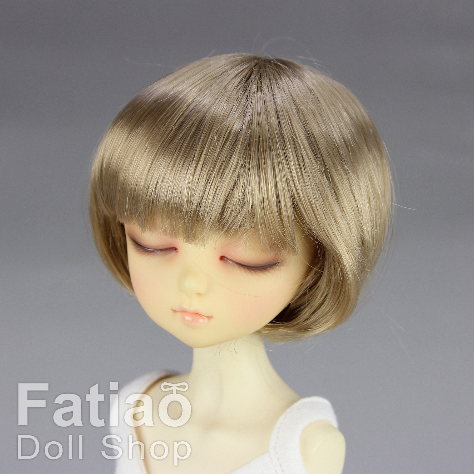 Fatiao - New Dollfie MSD Kaye Wiggs 1/4 BJD Size 7-8 inch - Baby Brown Dolls Wig