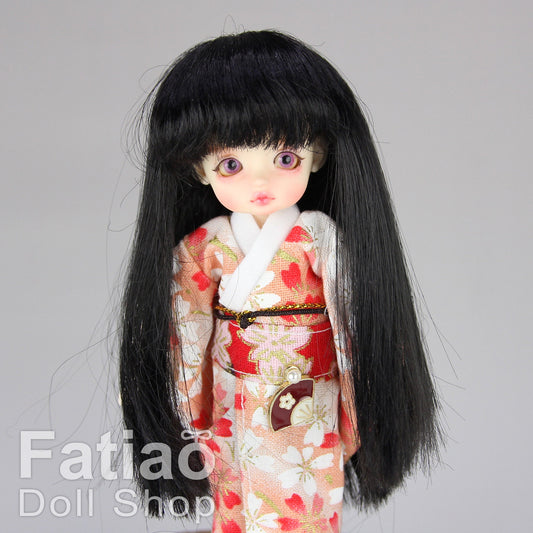Fatiao - New BJD Dollfie pukipuki brownie 3-4" Doll Wig - Black