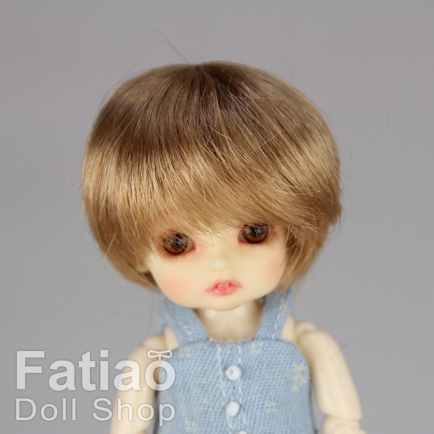 Fatiao - New BJD Dollfie pukipuki BF Pocket 3-4" Doll Wig - Ocher
