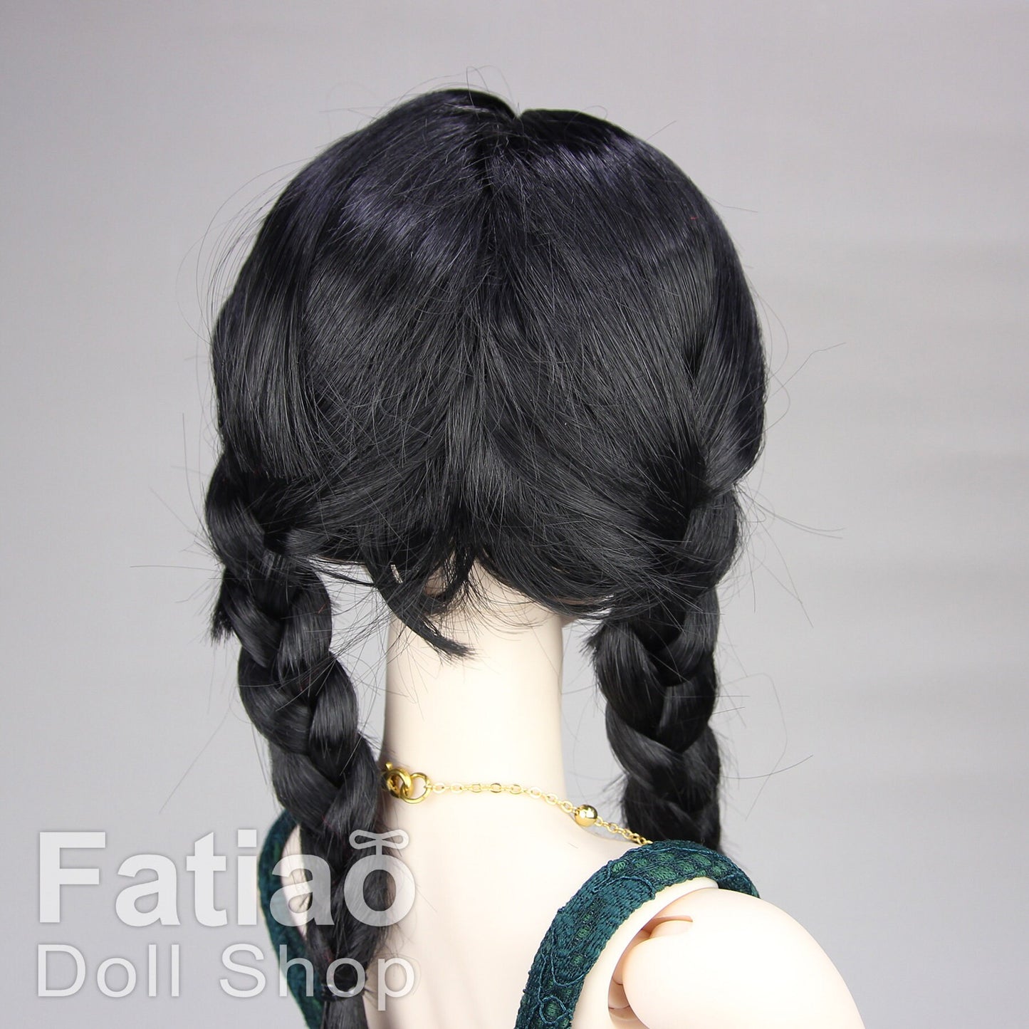 Fatiao - New Dollfie SD DD 1/3 BJD Dolls Wig size 8-9" - Black
