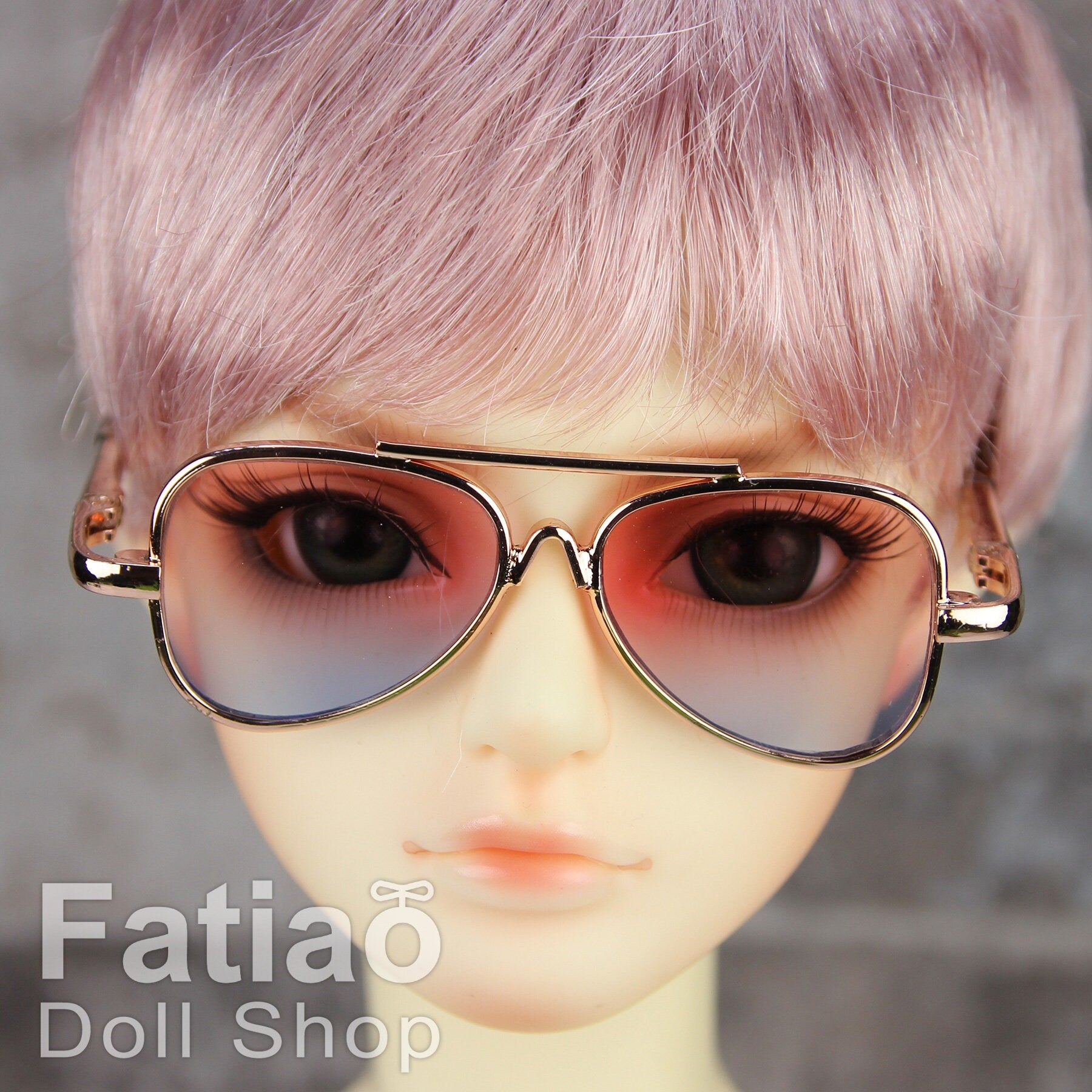New fashion Rimless Frames Dolls Glasses fit 1/3 BJD SD Super Dollfie