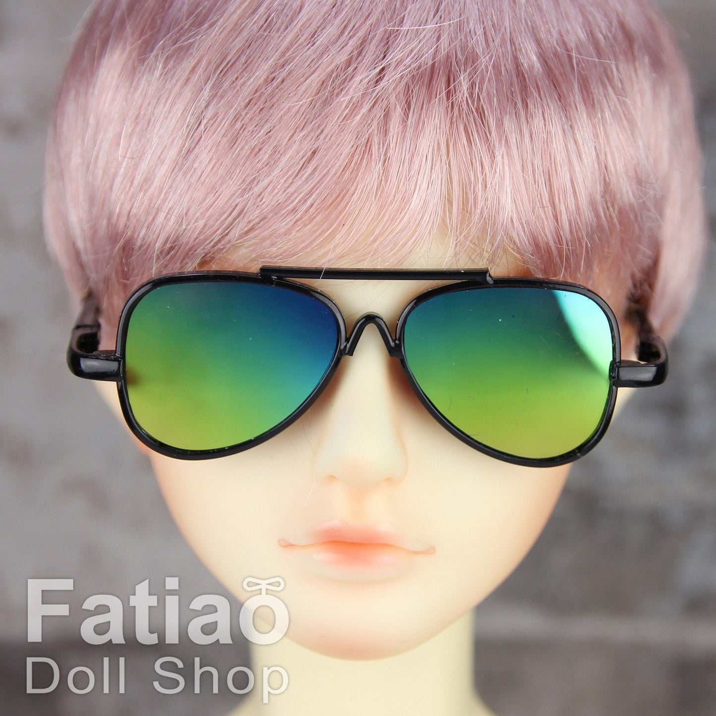 New fashion Rimless Frames Dolls Sun Glasses fit 1/3 BJD SD Super Dollfie - Black