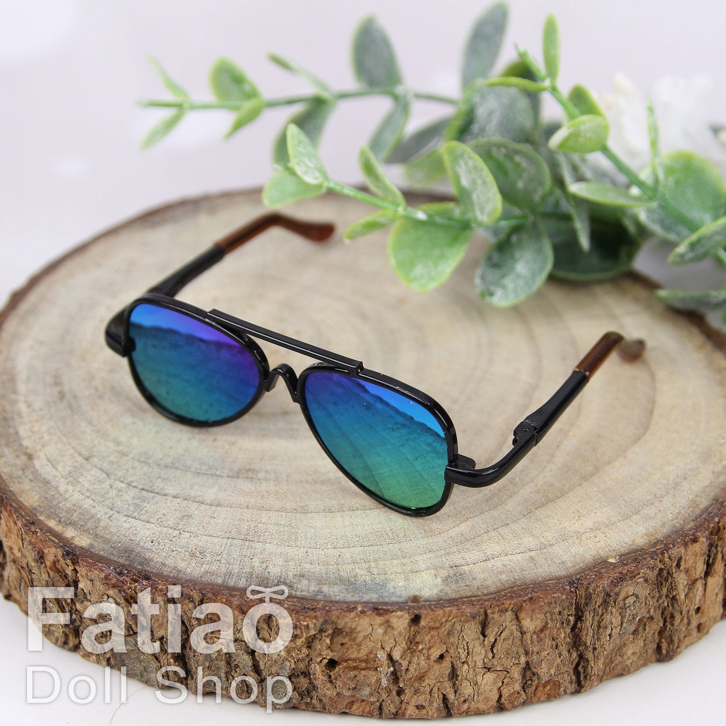 New fashion Rimless Frames Dolls Sun Glasses fit 1/3 BJD SD Super Dollfie - Black