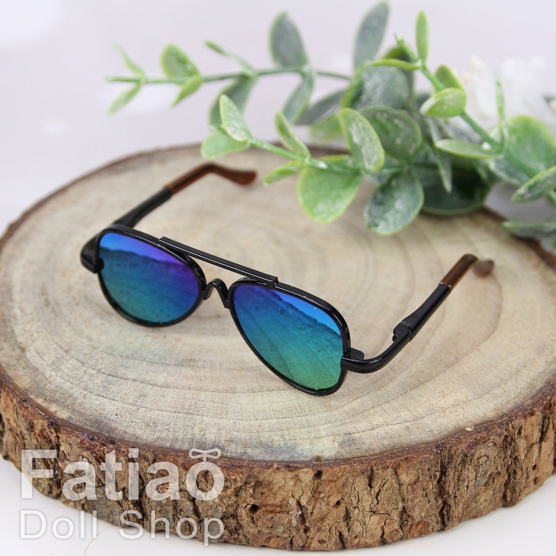 New fashion Rimless Frames Dolls Sun Glasses fit 1/3 BJD SD Super Dollfie - Black